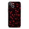 Black Red Ripple Art Phone Case Cover for iPhone 17 16 15 14 13 12 Pro Max 11 Pro Max 17 AIR Plus Shockproof Soft TPU Shell Bags