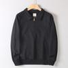 Export Surplus Autumn/Winter Half-Zip Fashion Turn-Down Collar Sweatshirt for Men, Versatile Trendy Sports Casual Jacket