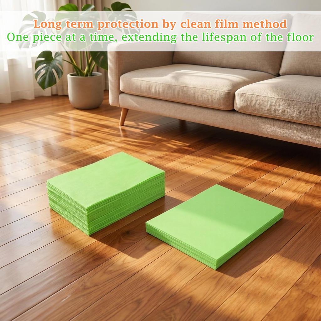 100pcs Floor Cleaning Sheets for Household Use Wood Tile Cleaner Sheets Floor Wax Cleaning Sheets Multi Surface Cleaning Solution
