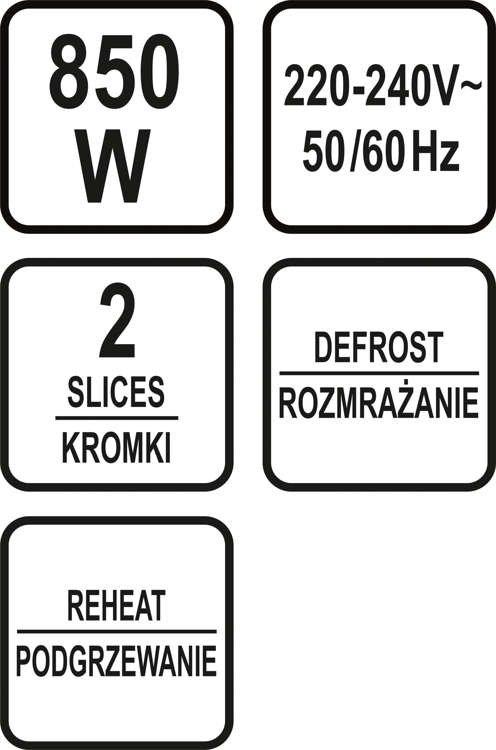 PRĂJITOR DE PÂINE 700-850W NEGRU - W-67500