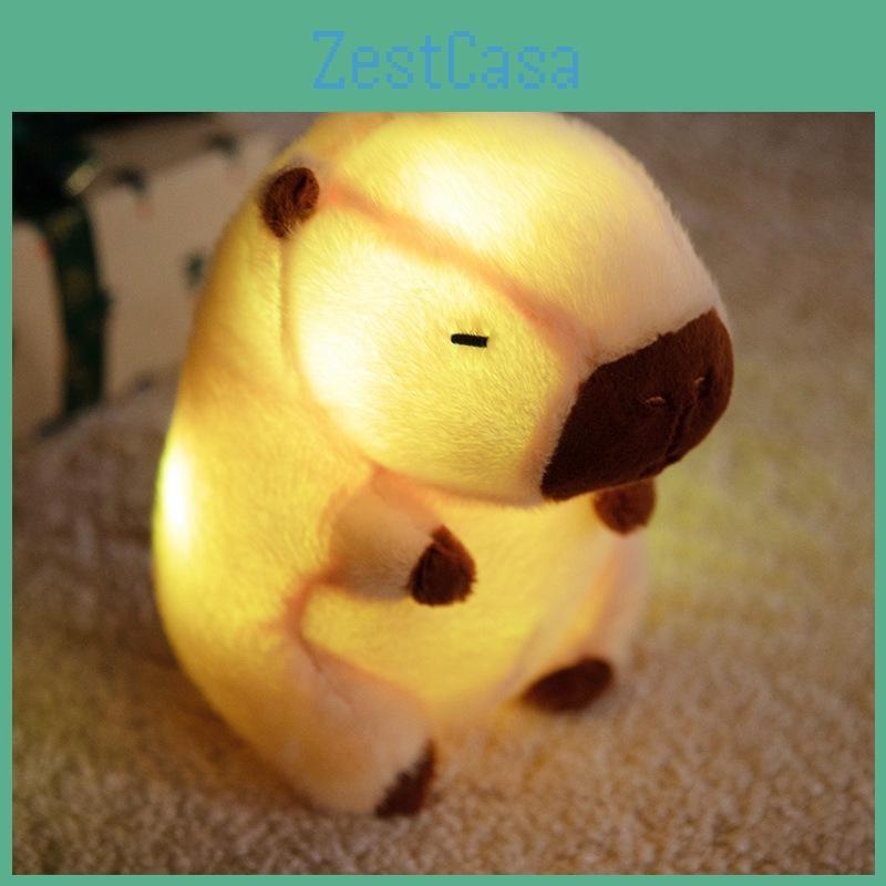 Plush Toys Capybara That Emit Light Childrens Cartoon Animal Toys Gifts Holiday