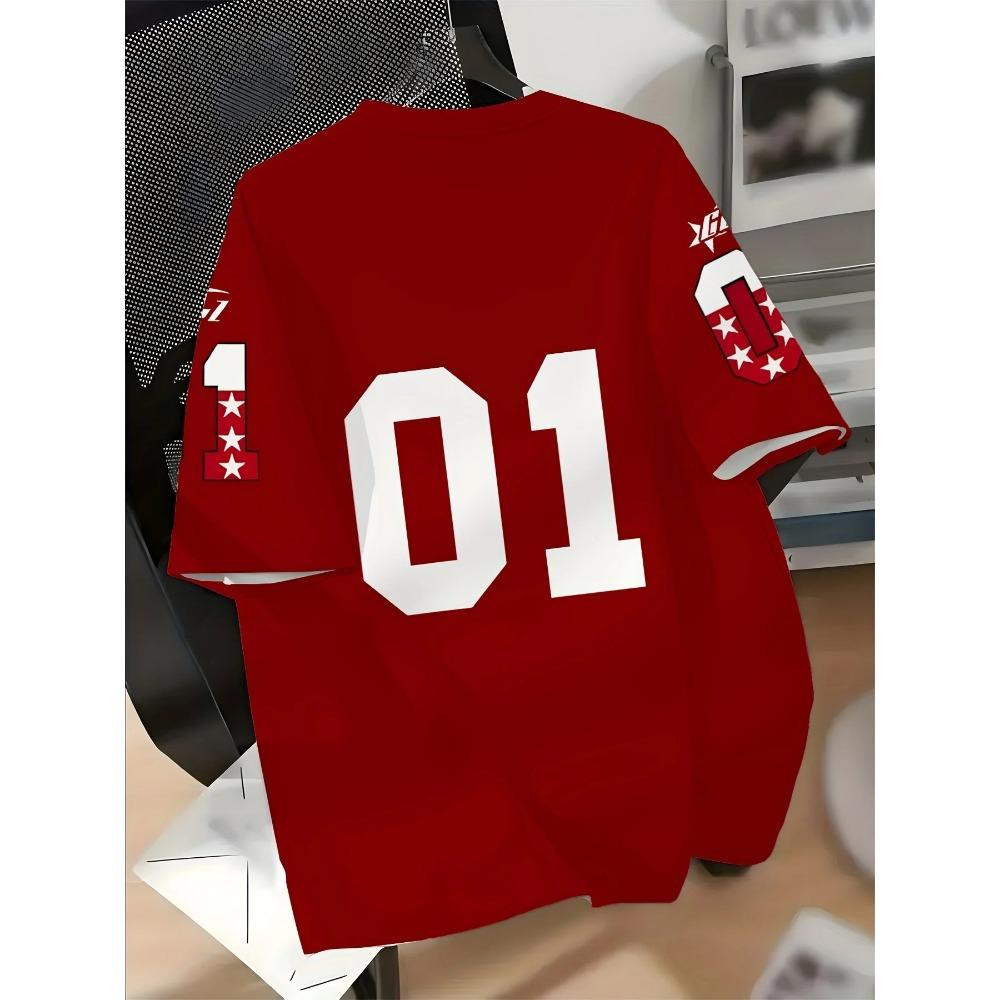 Summer Men's T-shirt Is a Casual, Sporty, Comfortable, and Soft Digital Printed Streetwear Series