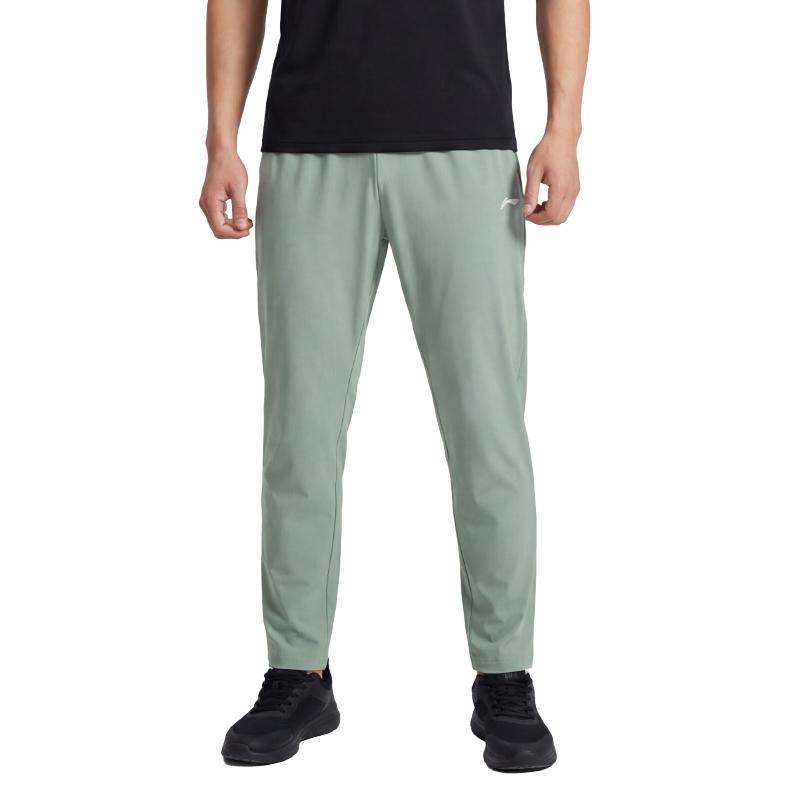 Li Ning Logo Breathable Comfortable Versatile Fashion Trendy Sports Pants Unisex pants AKYY413-1