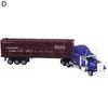 1:65 Alloy Truck Model Realistic Simulated Detailed American Super Long Transport Truck Model for Adults