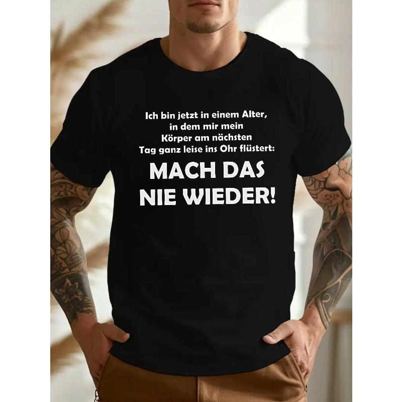 

Interesting German Crinkle Plus Size Men s T-Shirt, PLUS SIZE , Oversized, Cool, Casual, and Fashionable 4XL чорний