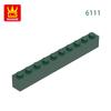 Non-Toxic 25Pcs/Lot 6111 Thick 1X10 Basic Building Blocks Classic Construction Accessories Compatible With Brick Children Gift Box