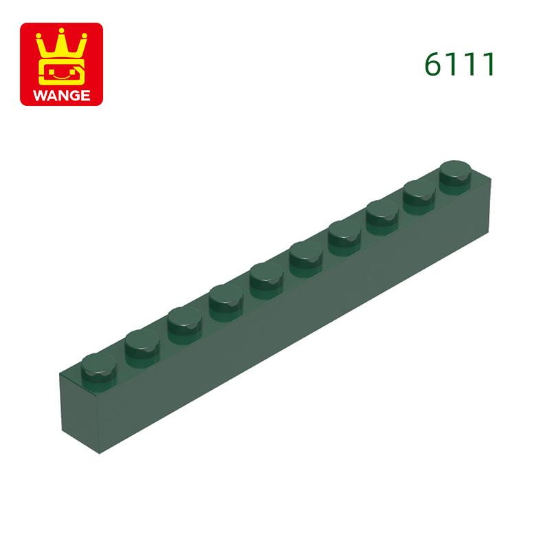Non-Toxic 25Pcs/Lot 6111 Thick 1X10 Basic Building Blocks Classic Construction Accessories Compatible With Brick Children Gift Box