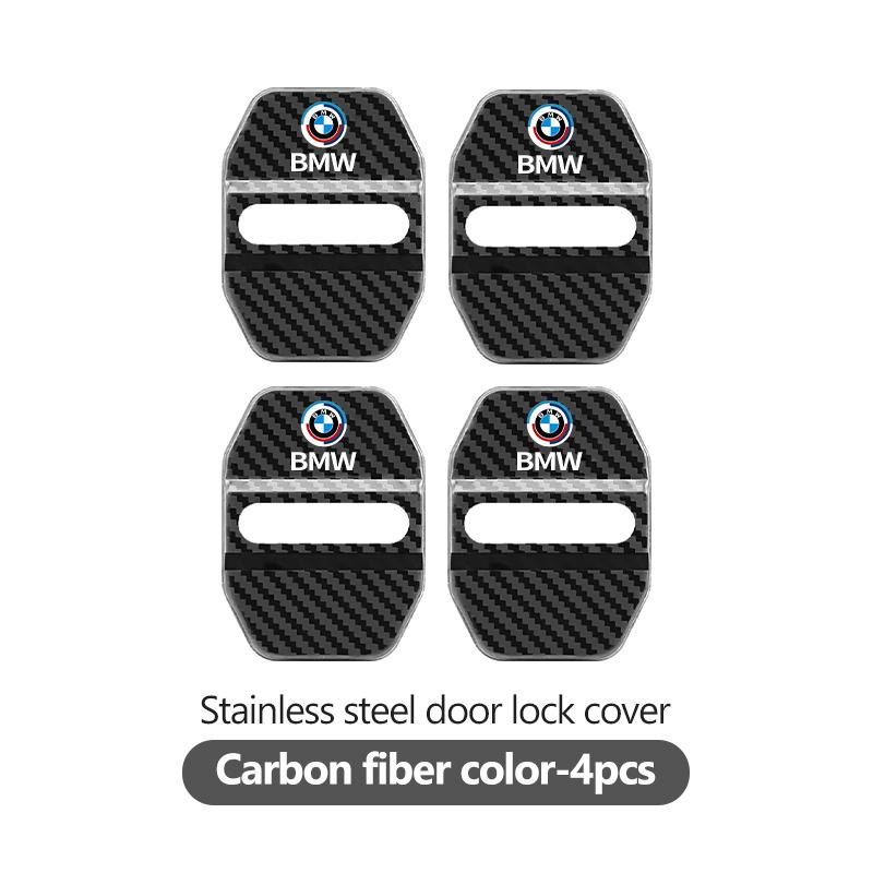 QWSL3 Stainless Car Door Lock Buckle Trim Cover Protector Rust Accessories For BMW M 1 3 4 5 6 7 Series X1 X3 X4 X5 G20 G38 F48 E36