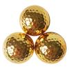 Double Layer Golden Golfs Ball Exquisite Practice Ball  For Golfer Training Aid Accessory