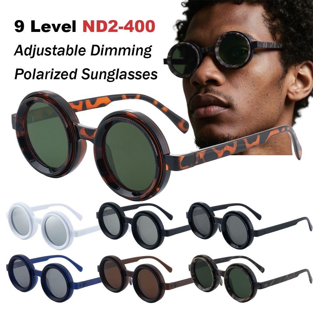 9 Level Adjustable Dimming Glasses ND Filter Sun Glasses Fashion Polarized Sunglasses  Driving