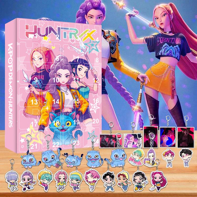 K-POP Demon Hunters Anime Keychain: Cartoon Unboxing Merchandise