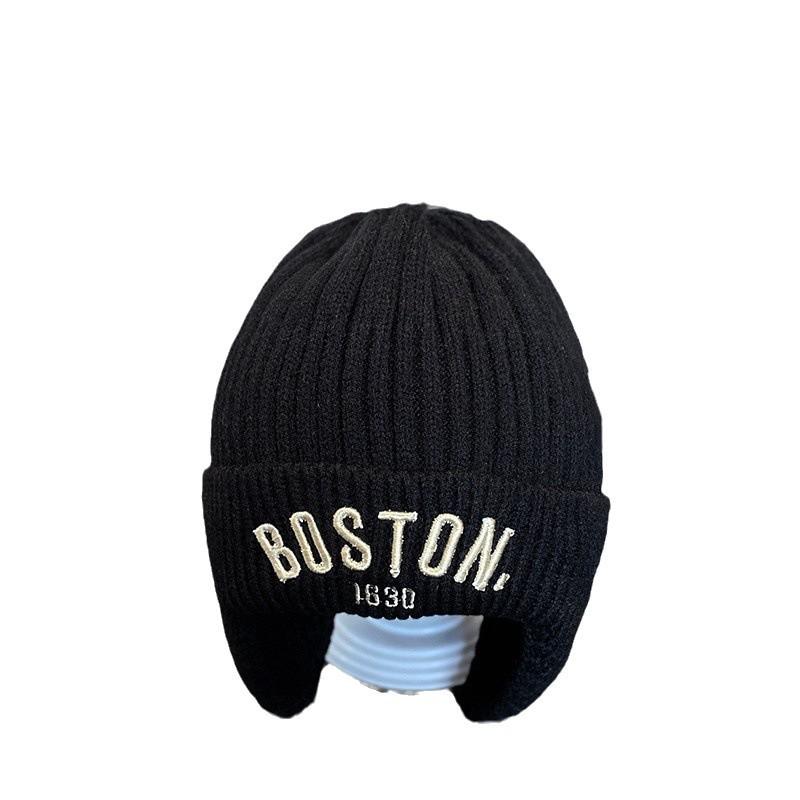 Children's Korean-Style Knitted Earmuff Hat: Warm, Windproof, Versatile Winter Pullover Wool Hat