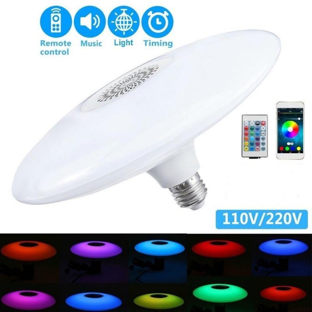 LED Music Ceiling Light with Bluetooth Speaker 18W/60W LED RGB Music Ceiling Lamp Bluetooth APP Remote Control Home Bedroom Light
