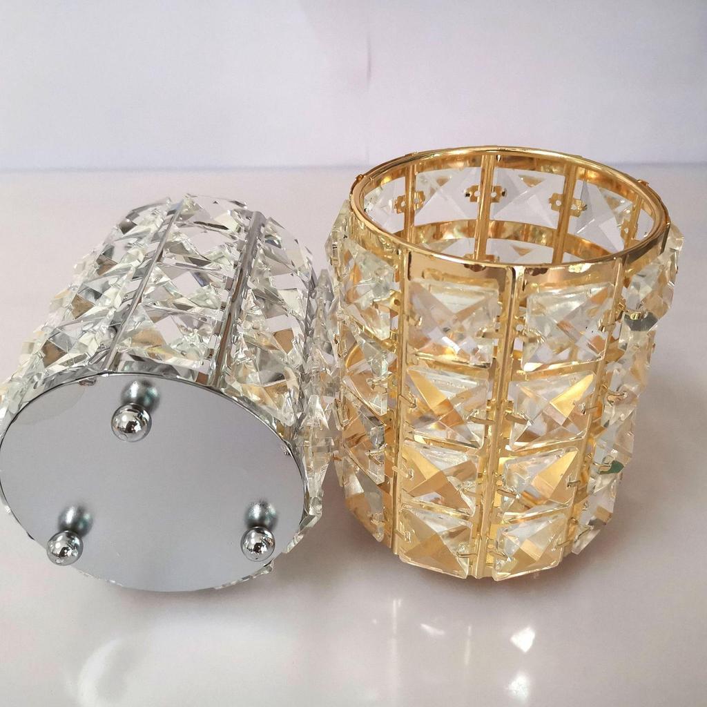 Kristall Stifthalter & Make-up Pinselhalter - Runder Kreativer Schreibtisch Organizer