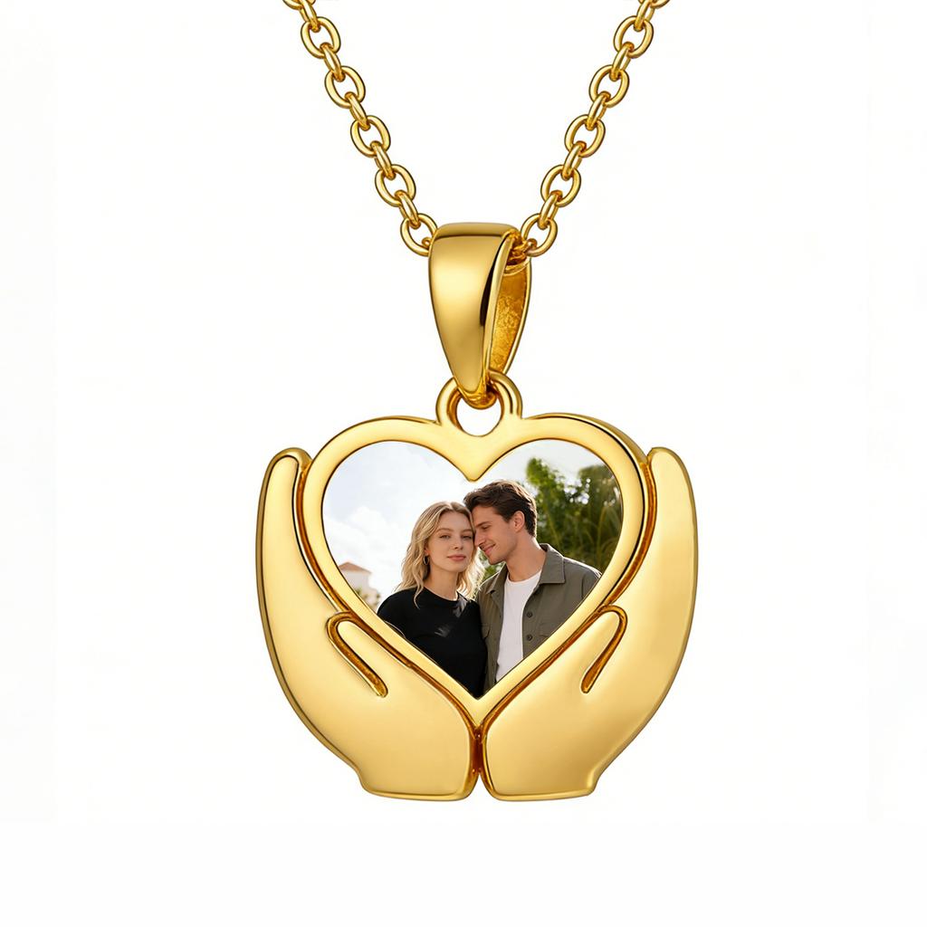 Custom Photo Necklace Stainless Steel Personalized Picture Pendant Necklaces for Women Men Couple Children Jewelry Gifts