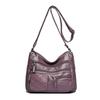 2025 New Soft Leather Bag Women's New Fashion Casual Versatile Temperament Shoulder Messenger Bag