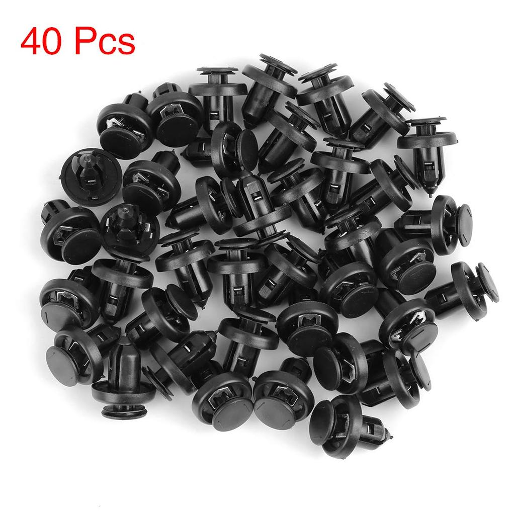 uxcell 40pcs Front Bumper Push Plastic Clips for Honda
