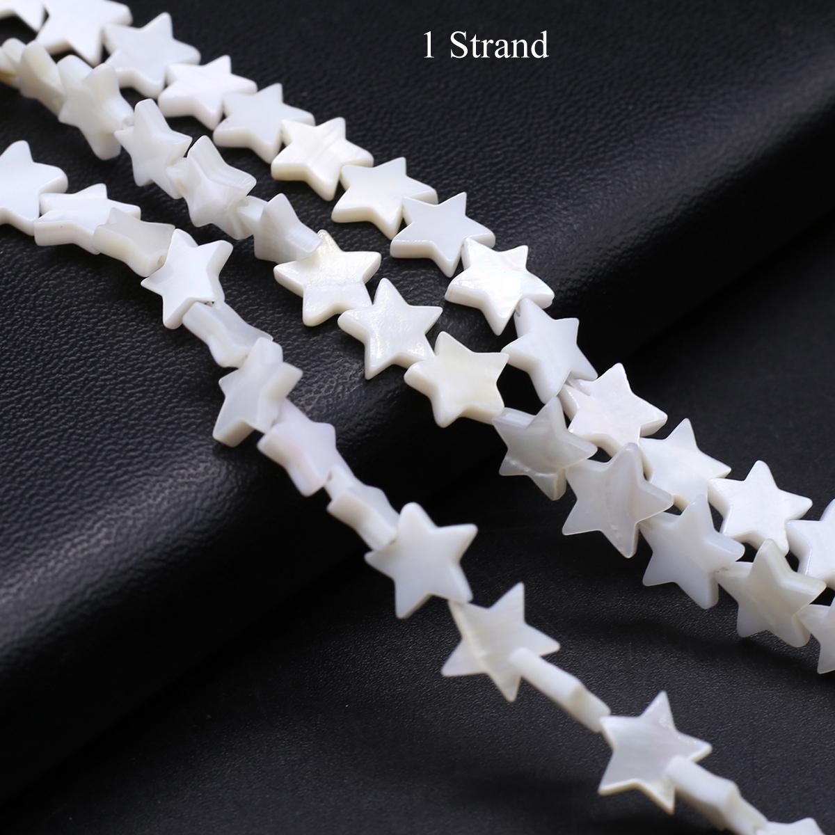 

1 нить, бусины-пентаграммы из натуральных пресноводных ракушек, изысканные уникальные бусины, свободные бусины-разделители ручной работы для изготовления ювелирных изделий своими руками, аксессуары для творчества 1Strand/10mm белый