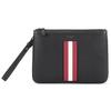 Classic Red And White Striped Leather Clutch Men Clutch Black BEX-MD-MY-106