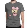 Novelty Rilakkuma Korilakkuma T-Shirts Unisex Wo Unisex Crewneck 100% Cotton T Shirt Short Sleeve Tee Shirt Plus Size Clothing