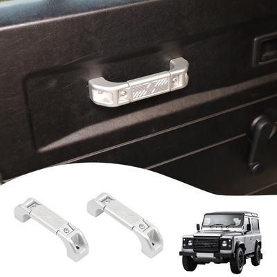 Para Land Rover Defender 90 110 130 2004-2018 Aleación de Aluminio Accesorios de Manija Interior de Puerta de Coche Piezas de Repuesto