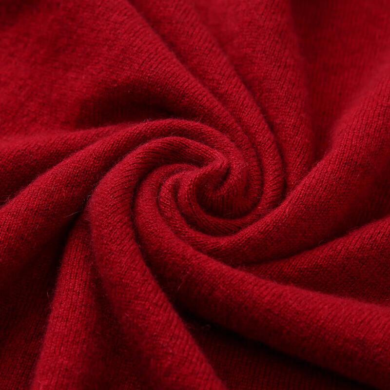 Zhaojun Women's Autumn/Winter Round-Neck Cashmere Sweater with Lace & Rhinestones