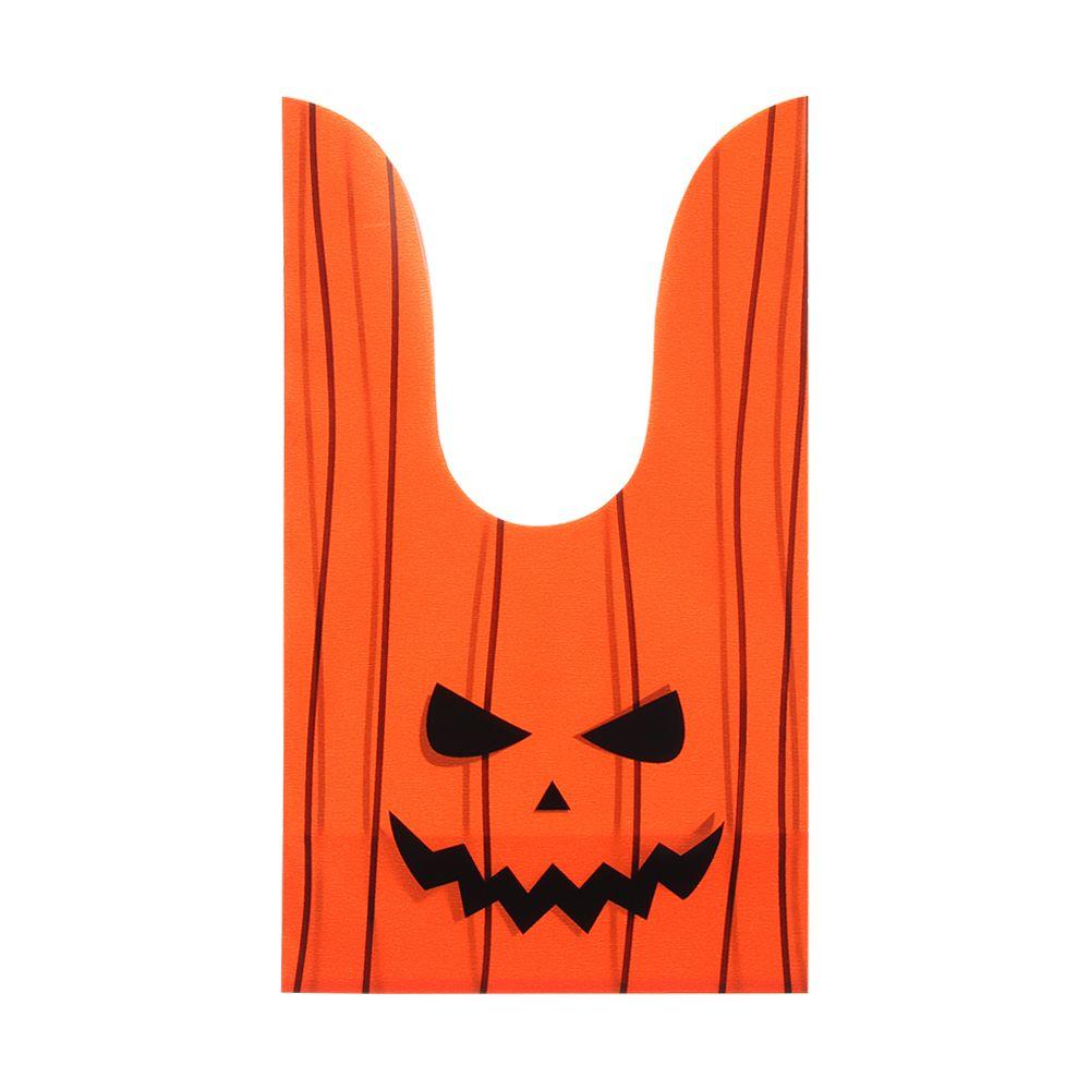 50Pcs Bat Pumpkin Rabbit Ear Baking Packaging Cookie Bag Halloween Candy Bags Halloween Decoration