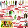 Fishing Lure Set Freshwater Saltwater Bait Minnow Spoon Soft Hard Frog Bass Trout Pike