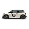 Car Door Side Number Custom Decal Skirt Sticker Decoration For MINI Cooper One Countryman F55 F56 F60 R55 R56 R60