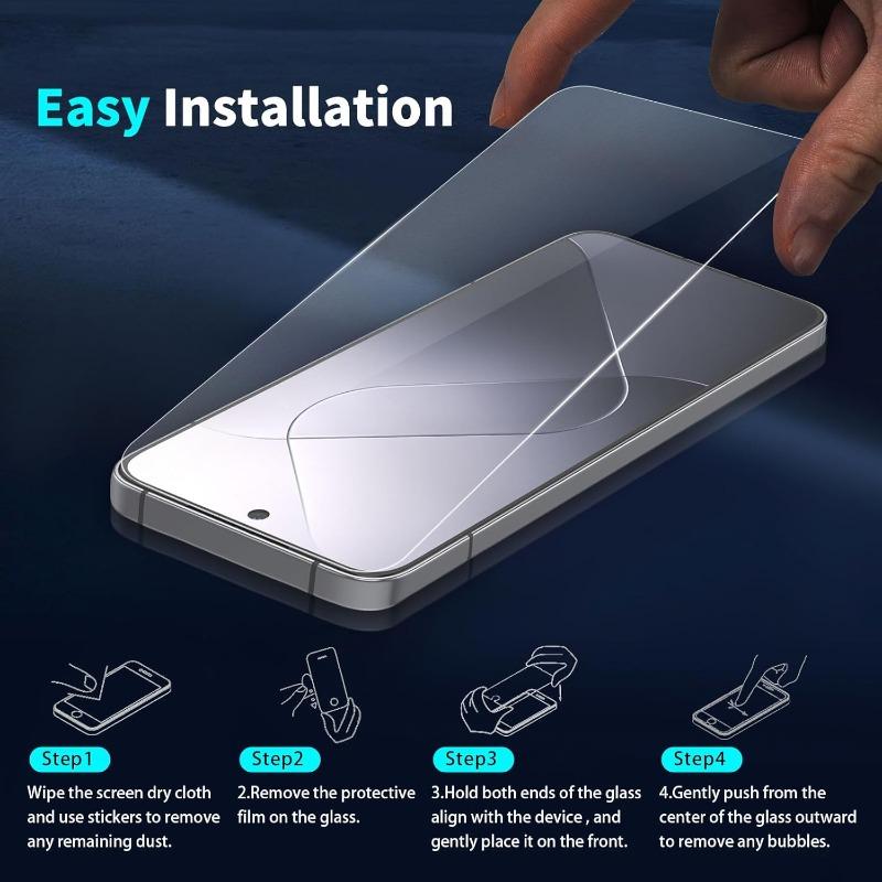 3 Stück HD Gehärtetes Glas Displayschutzfolie für Xiaomi Redmi Note 10 11 12 13 14 Pro 15 Pro 5G Glasfolie Kratzfest HD Glas