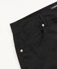 TOFFEE Curved Barrel Cotton Pants (Black)