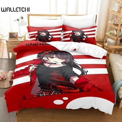 Date A Live Bedding Set Quilt Cover Pillowcases For Adult Kids Single Double Full Queen King Girl Kids Duvet Cover Home Textile