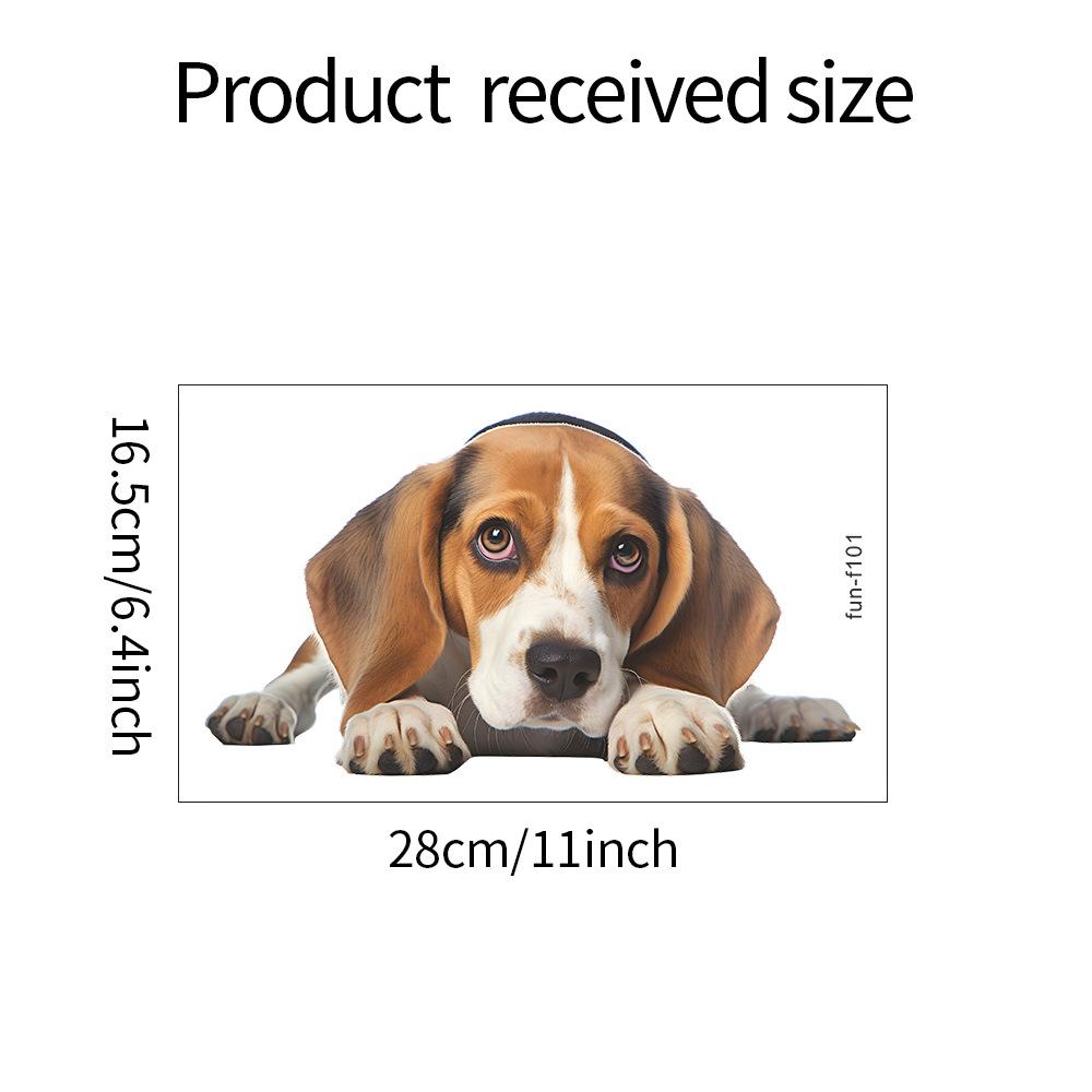 

Fun-f101 Мультяшная собака, выглядывающая из стекла, фон для окна, декоративная наклейка на окно, электростатический УФ-излучение 16.5*28CM/fun-f101 uv