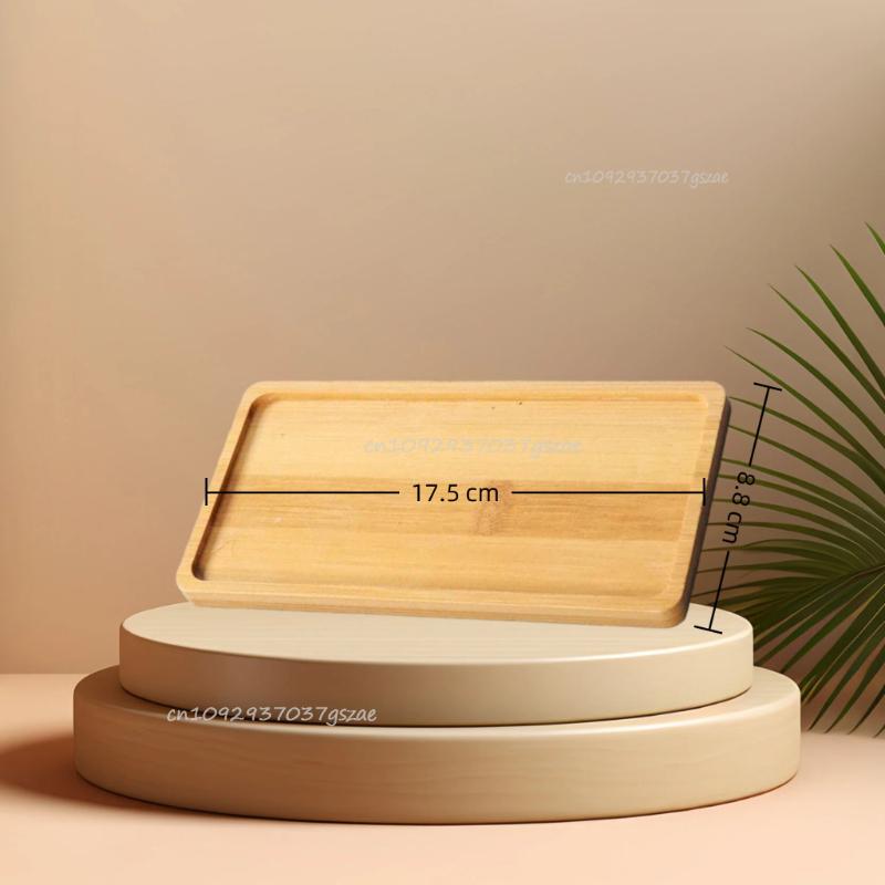 Multi Container Storage Trays Shower Shampoo Body Wash Cosmetics Dispenser Holder Bamboo Wood Tray Bathroom Kitchen Pot Holder