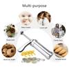 Stainless Steel Cake Decorating Kit With 4 Nozzles Tips,cream Extruder For Baking Cookies Cupcake, Kitchen Baking Tools