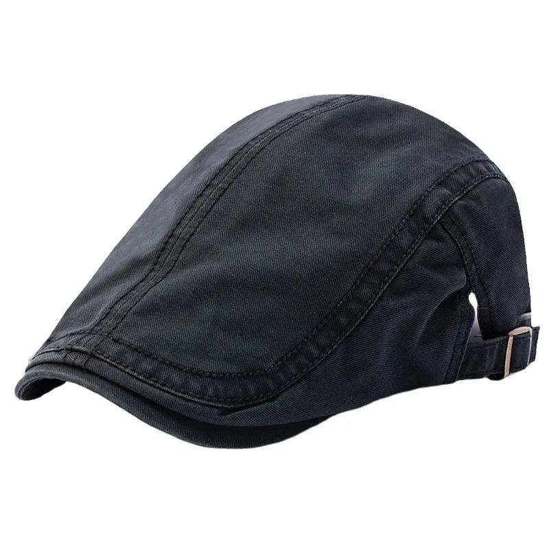  Spring Cotton Beret Dad Casual Newsboy Hat Big Head Man Oversize Flat Peak Painter Cap Summer Beret Male 62cm Hats