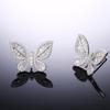 Fashion Butterfly Stud Earrings Diamond Temperament Earrings Female Internet Celebrity Earrings