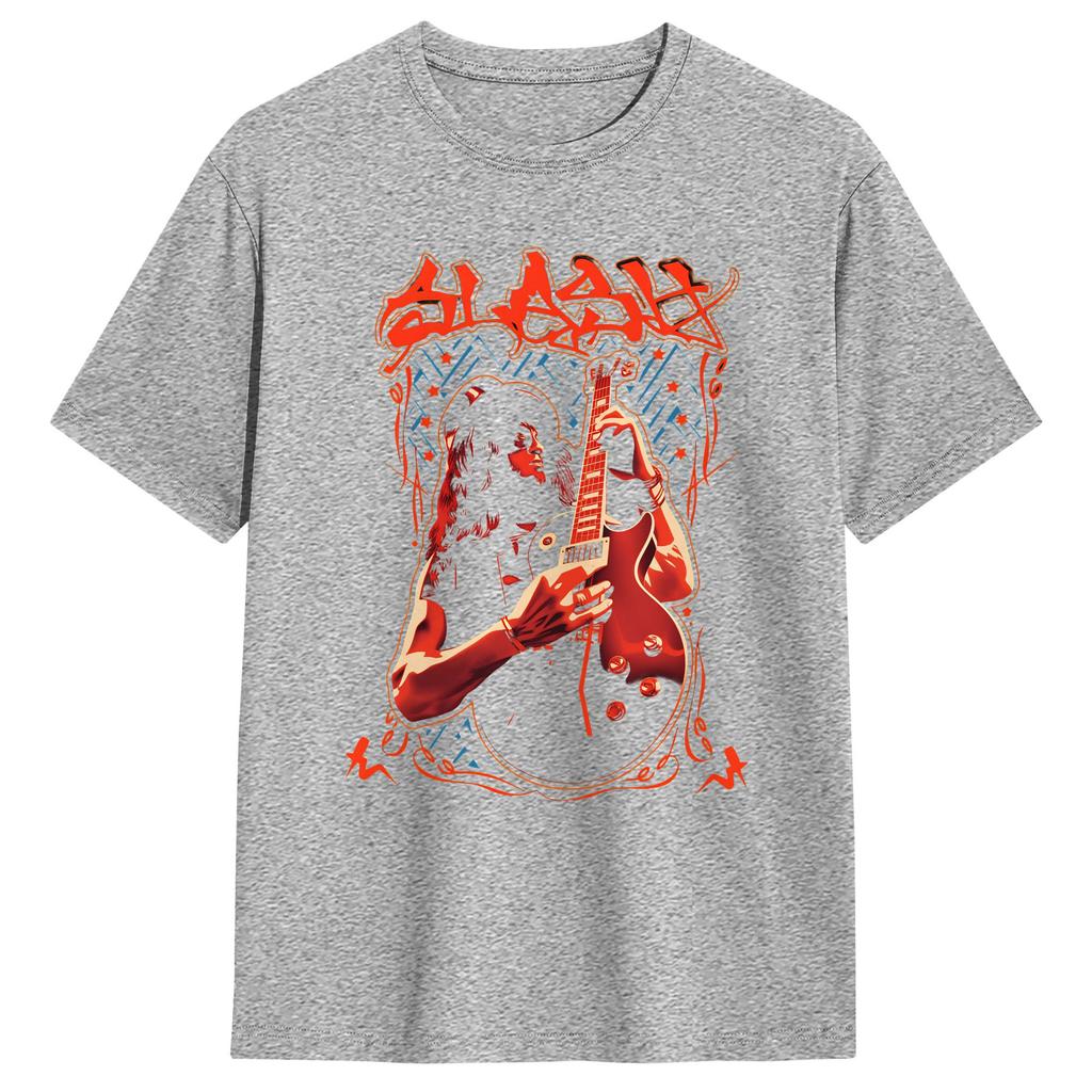 Legendary Guitarist Slash TShirt Beach Cotton TShirts For Unisexs Hippie Print Tshirt ShortSleeve Vintage Clothes