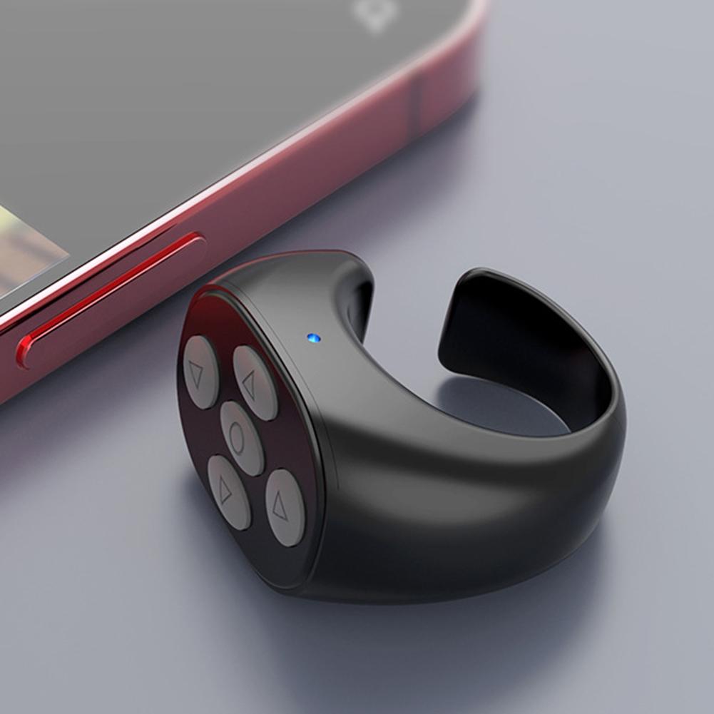 E-Reader Controller Bluetooth-Compatible 5.3 Smart Phone Auto Clicker Phone Screen Device Ring for TikTok for Kindle Paperwhite