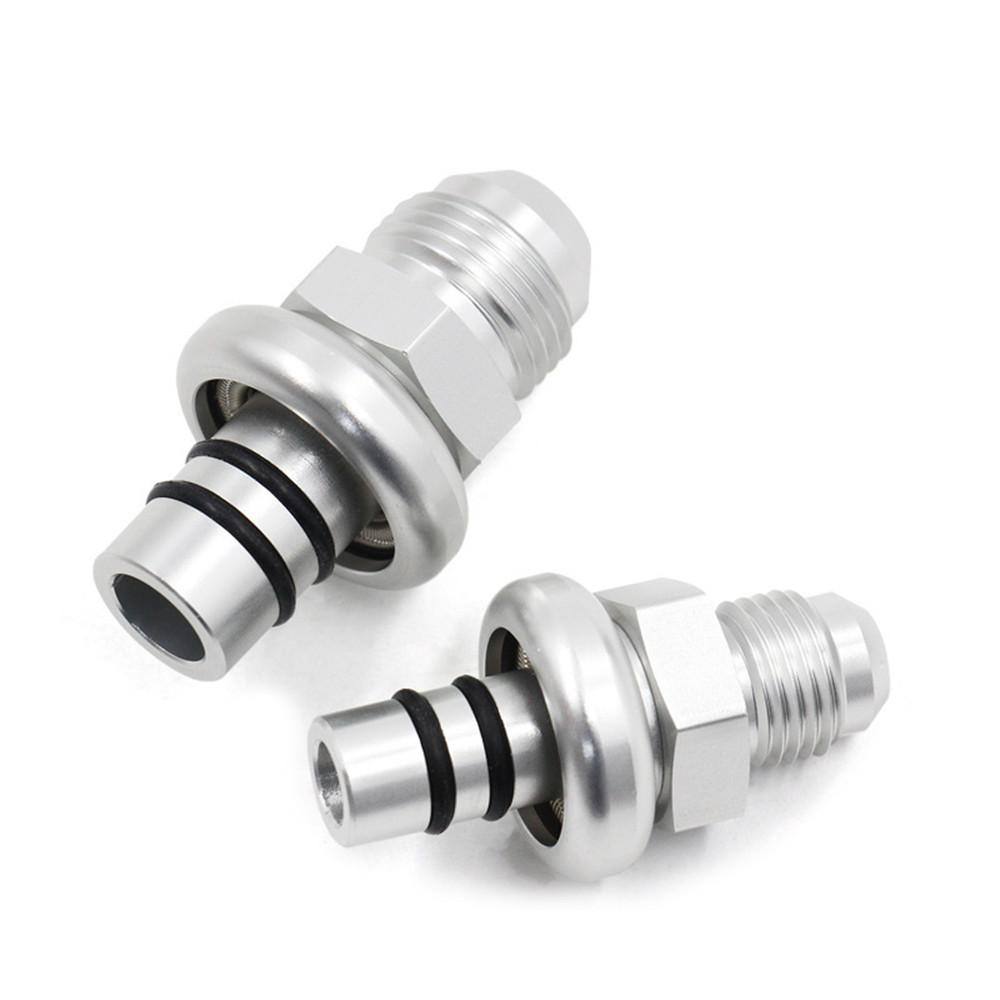 2Pcs For 1986-1998 Ford Mustang -6AN & -8AN Fuel Rail Adapters Aluminum Alloy