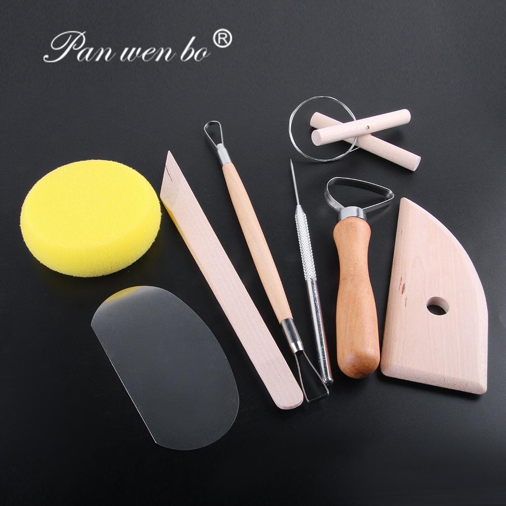 Cross-Border Pottery Clay Tools: Soft Clay, Texture Brush, DIY Auxiliary Supplies, Detail Needle, Seven Needle, Shaping Tools