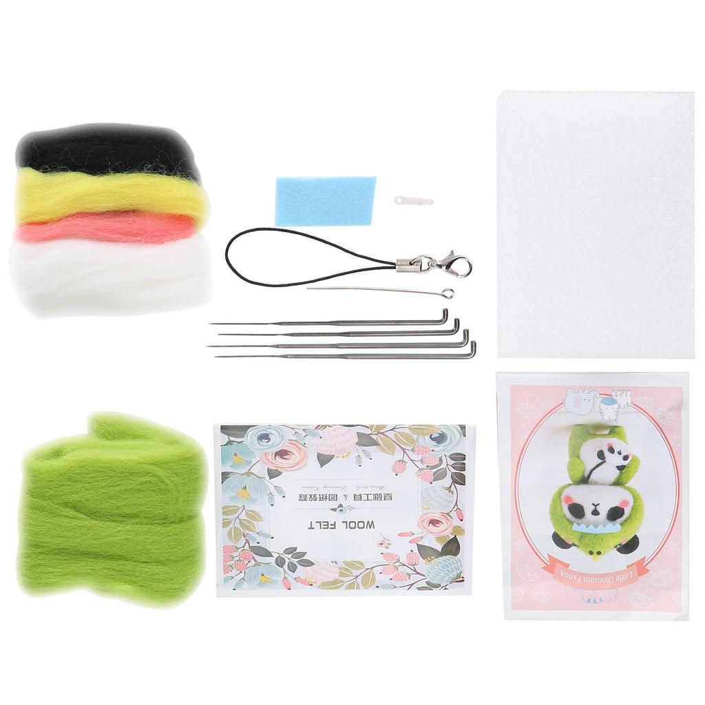 Kit de împâslire cu ac, consumabile pentru împâslire cu lână, materiale pentru jucării de păpuși de pluș cu animale, materiale DIY pentru confecționare, 122 # mici