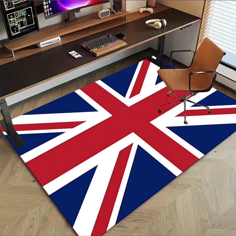 1PC Union Jack Flag Extra Large Non Slip Floor carpet, Office, family, bedroom, Studio   Large Area Rug Indoor Rugs, , Vibrant Colors