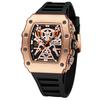 Watch Men'S Barrel Watch Square Domineering Chronograph Silicone Men'S Watch 2218