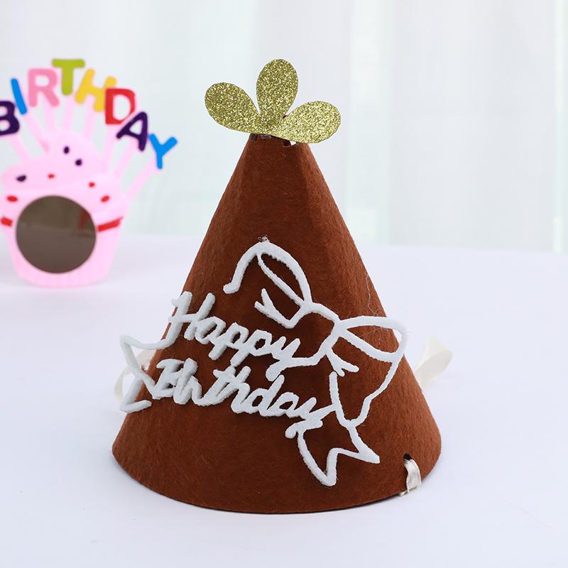 Korean Baby Bow Birthday Hat for 1-Year-Olds - Cake Decoration Accessory