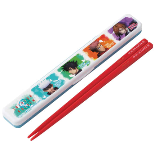 Skater Chopsticks and Chopstick Case Set, 18cm, Antibacterial, Jujutsu Kaisen, Made In Japan, ABC3AG-A