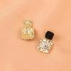 925 Silver Diamond Rhinestone Stud Earrings: Women's Trendy, Versatile Jewelry