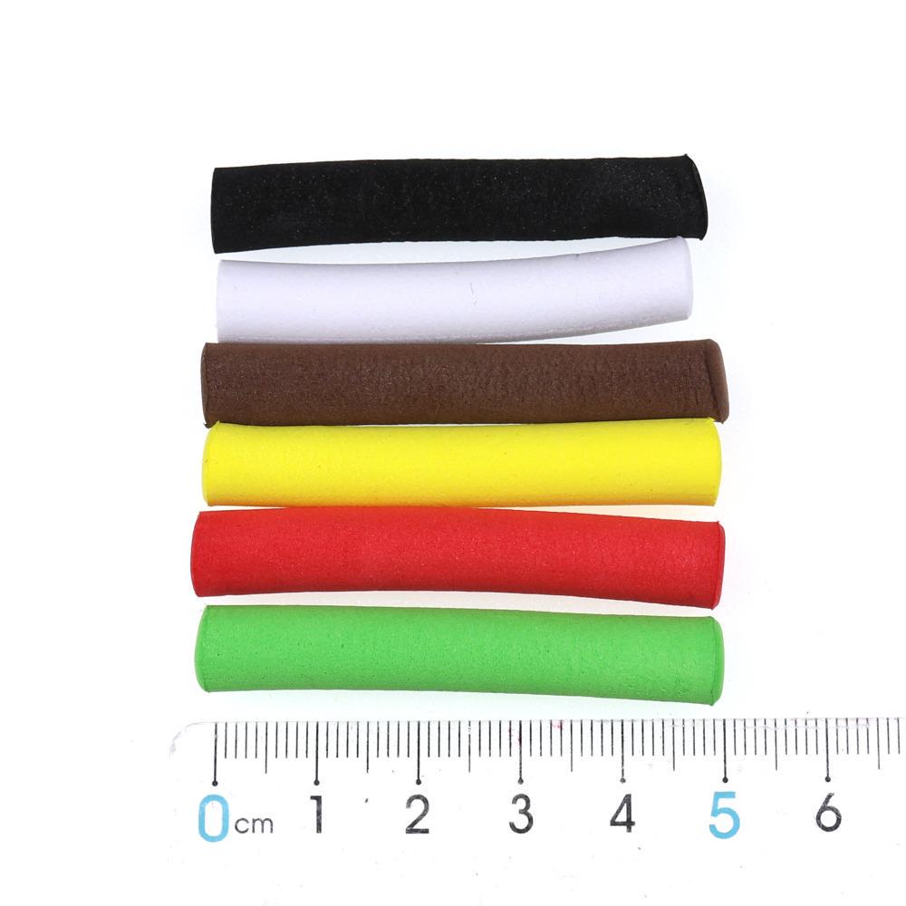 Wifreo 12PCS/2bags 8mm 5mm Carp Fishing Pop Up Foam Zig Rig Foam Sticks Hair Rig Floating Carp Fishing Bait Red Green Yellow