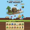 Magnetic World Building Blocks Village Chief House Magnetic Cube Set STEM Magnet Tiles for Kids