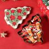 Christmas Decorations Box Festive Candy Storage Container Tinplate Biscuit Box Stylish Christmas Tree Tin Box For Cookies Small